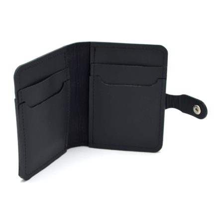 portofel barbati vertical din piele naturala negru capsa