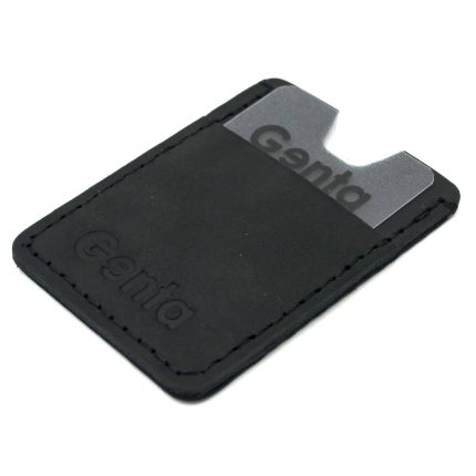 card holder handmade huse card piele naturala negru3