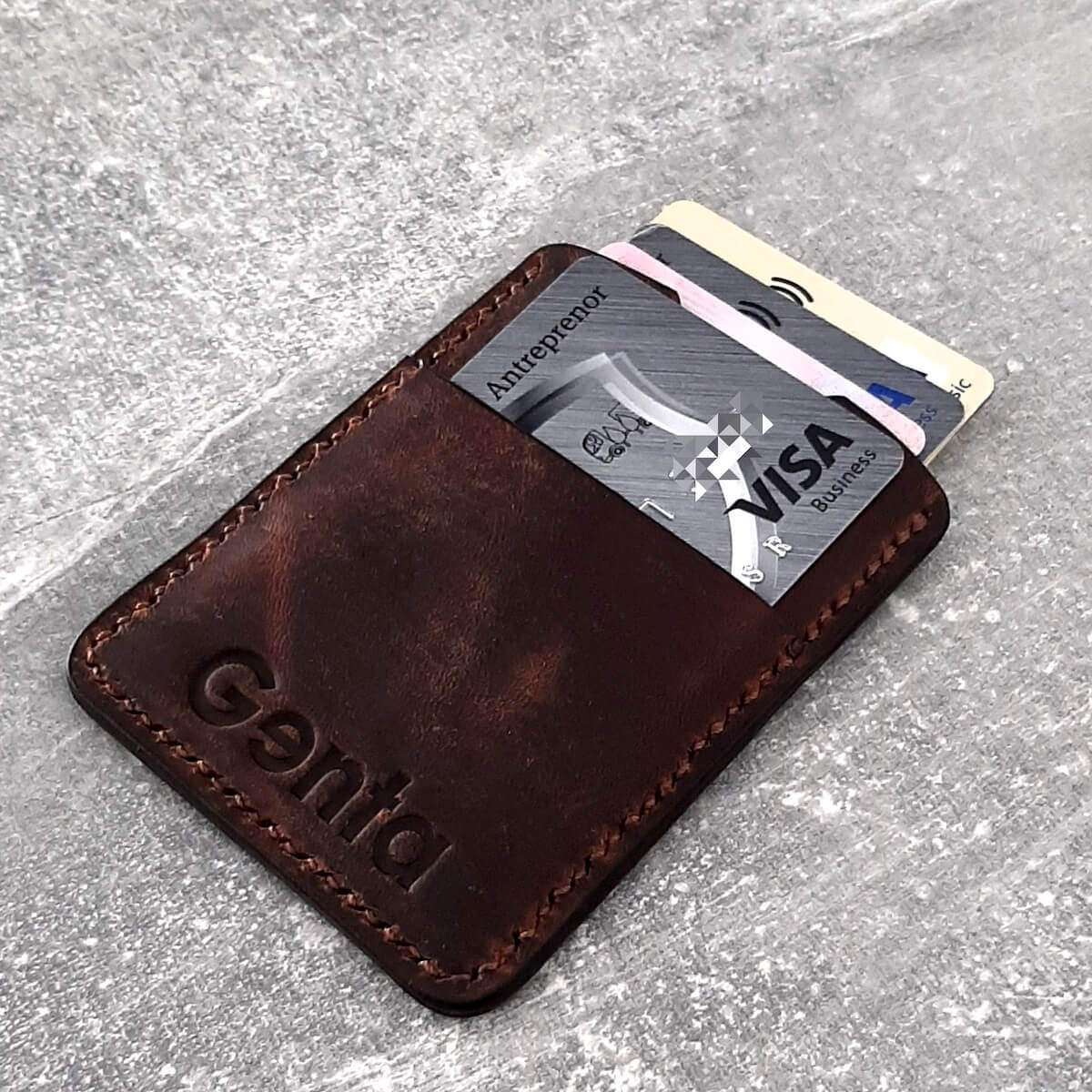 card holder handmade piele naturala card holder handmade piele naturala