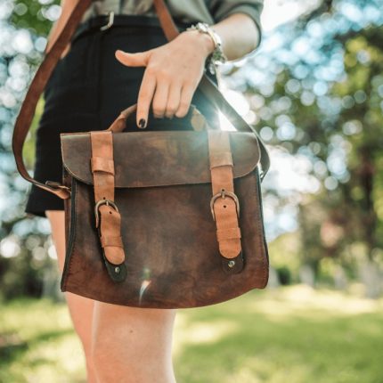 geanta de dama vintage piele maro3