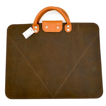 geanta de laptop 15 16 inch slim piele crazy horse maro inchis2