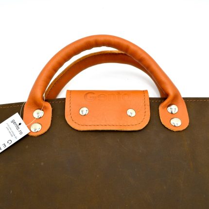 geanta de laptop 15 16 inch slim piele crazy horse maro inchis3