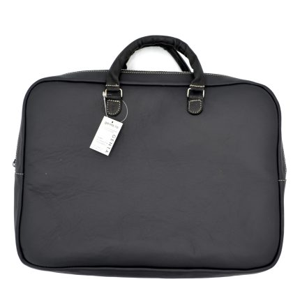 geanta laptop 13 piele neagra fermoar1