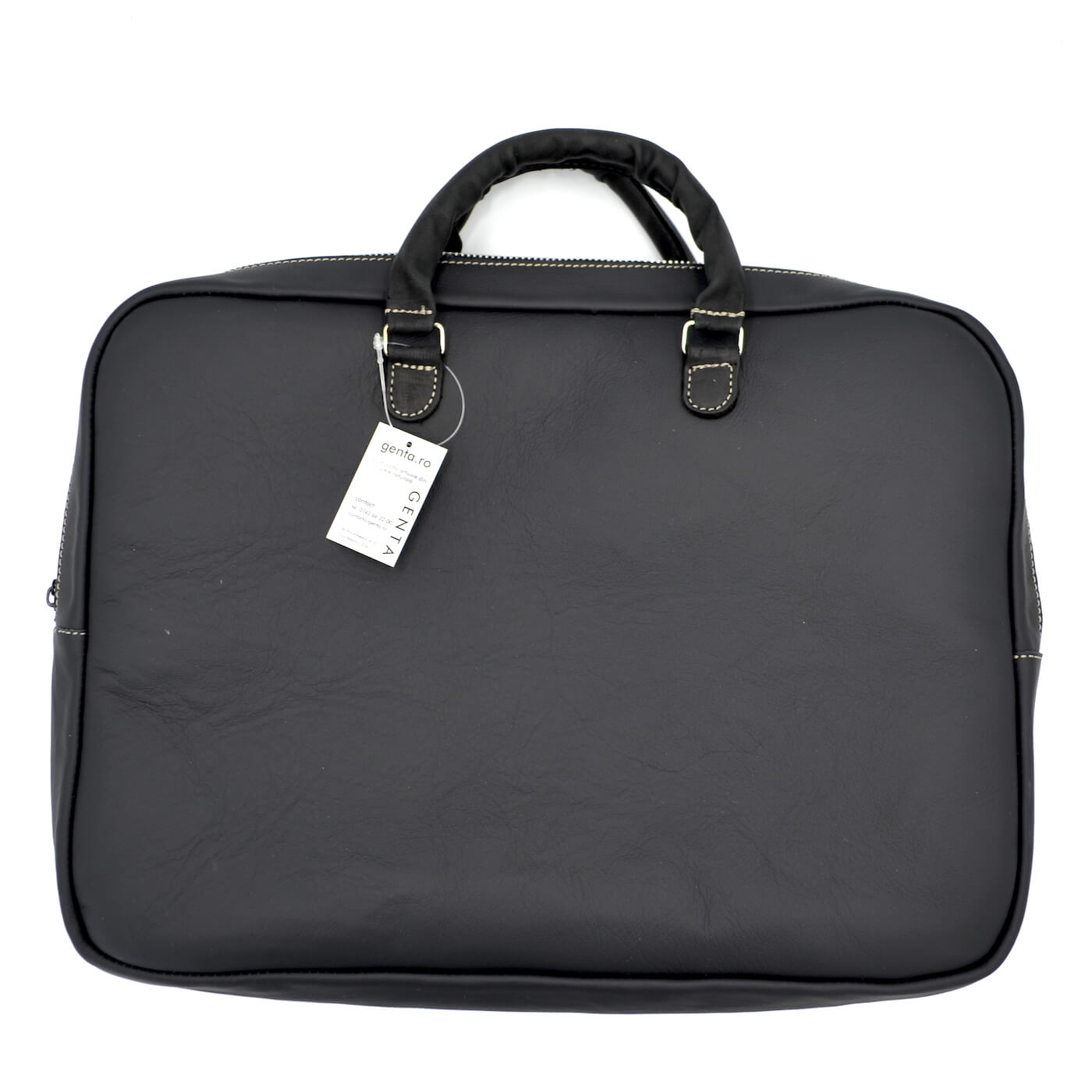 geanta laptop 13 piele neagra fermoar1 geanta laptop 13 piele neagra fermoar1