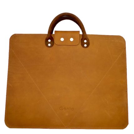 geanta laptop piele naturala maro 1