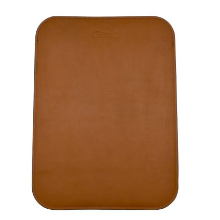 husa laptop 14 inch piele naturala maro cognac