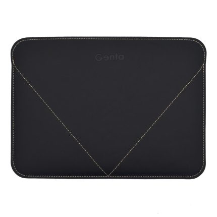 husa laptop macbook 13 piele neagra