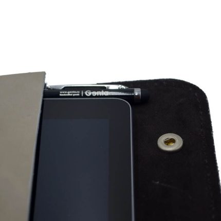 husa tableta gri piele naturala tableta universala 10″