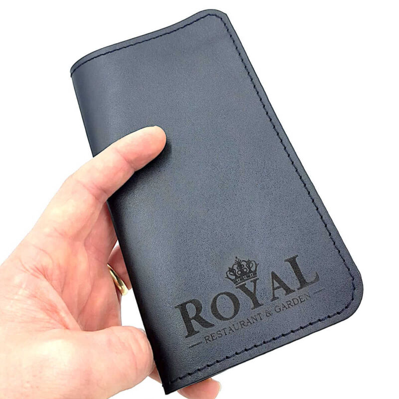 note de plata piele personalizate logo resturant