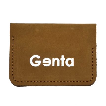 portcard piele naturala maro