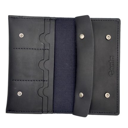 portmoneu dama piele naturala neagra