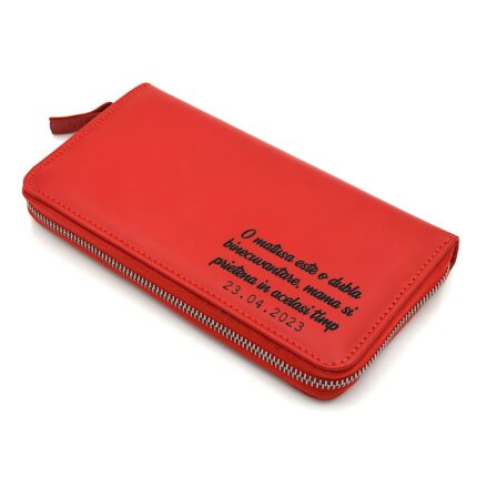 portmoneu dama piele rosu personalizat text1