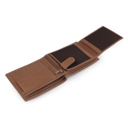 portofel barbat piele naturala maro coniac