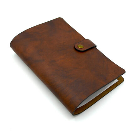 agenda a6 piele naturala maro