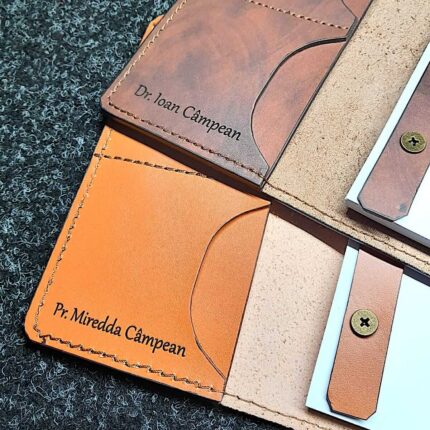 agende a5 piele maro personalizate