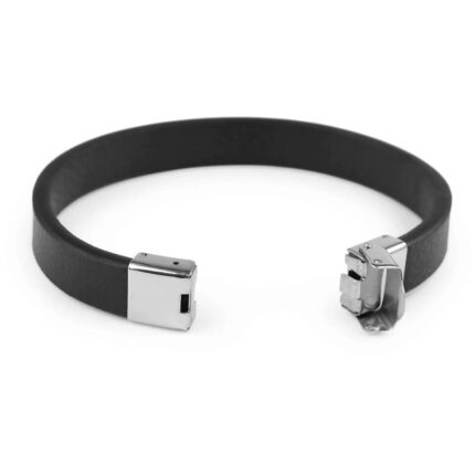 bratara piele unisex negru