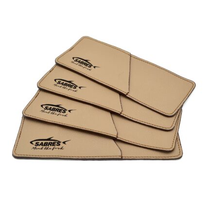 husa tacamuri restaurant piele bej personalizate logo