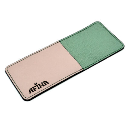 suport tacamuri bicolor roz verde personalizat logo